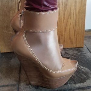 Very Rare Giuseppe Zanotti Ankle Cuff Wedge Heels